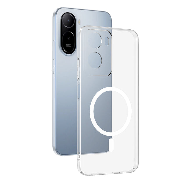 Xiaomi Redmi A7 Pro Kamera Korumalı M-Safe Şarj Özellikli Şeffaf Zore London Sert PC Kapak