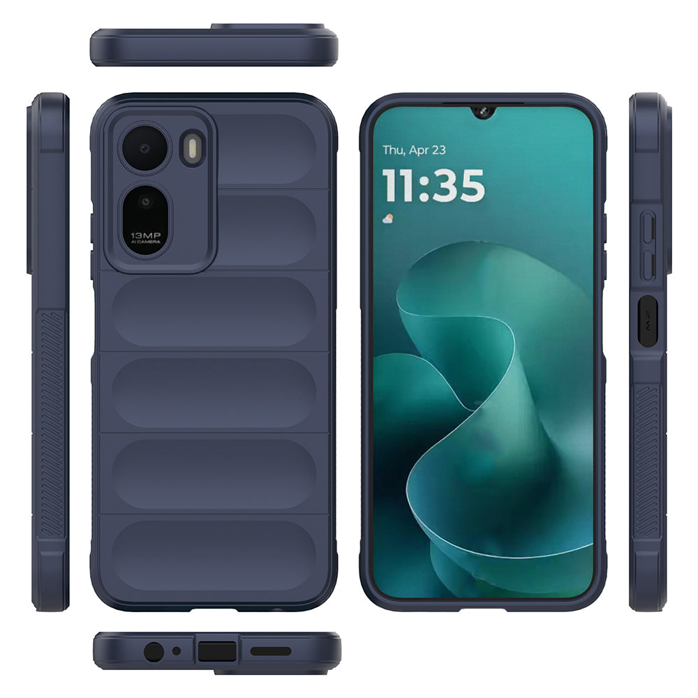 Xiaomi Redmi A7 Pro Kılıf Esnek TPU Oyuklu Arka Yüzey Tasarımlı Zore Etnik Silikon Kapak