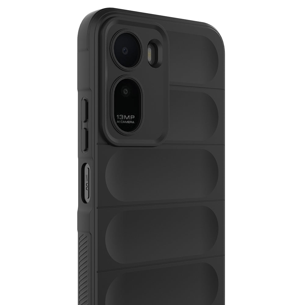 Xiaomi Redmi A7 Pro Kılıf Esnek TPU Oyuklu Arka Yüzey Tasarımlı Zore Etnik Silikon Kapak