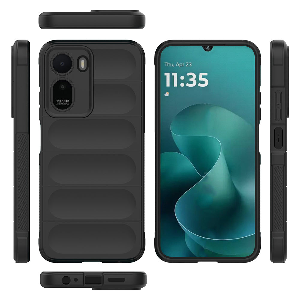 Xiaomi Redmi A7 Pro Kılıf Esnek TPU Oyuklu Arka Yüzey Tasarımlı Zore Etnik Silikon Kapak