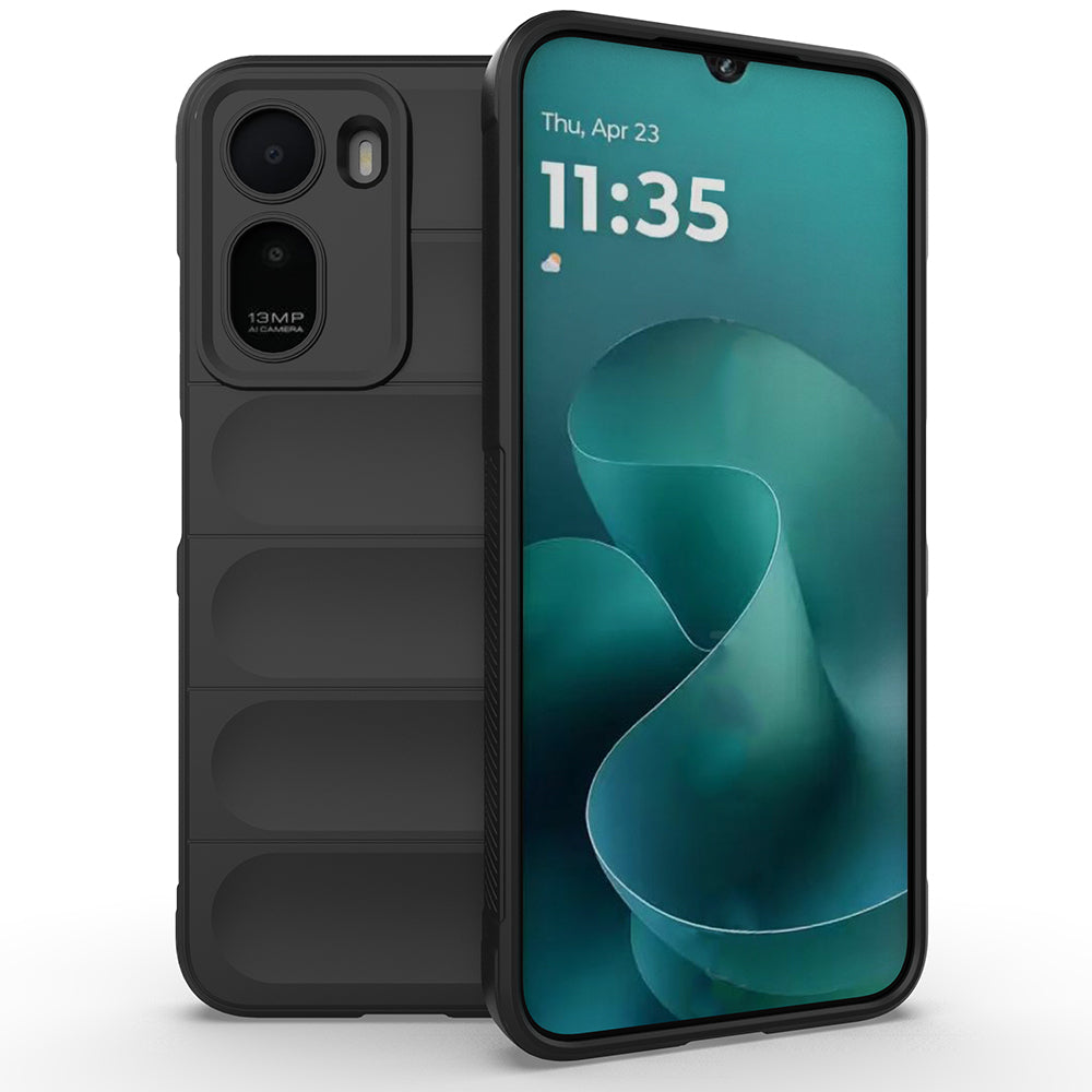 Xiaomi Redmi A7 Pro Kılıf Esnek TPU Oyuklu Arka Yüzey Tasarımlı Zore Etnik Silikon Kapak