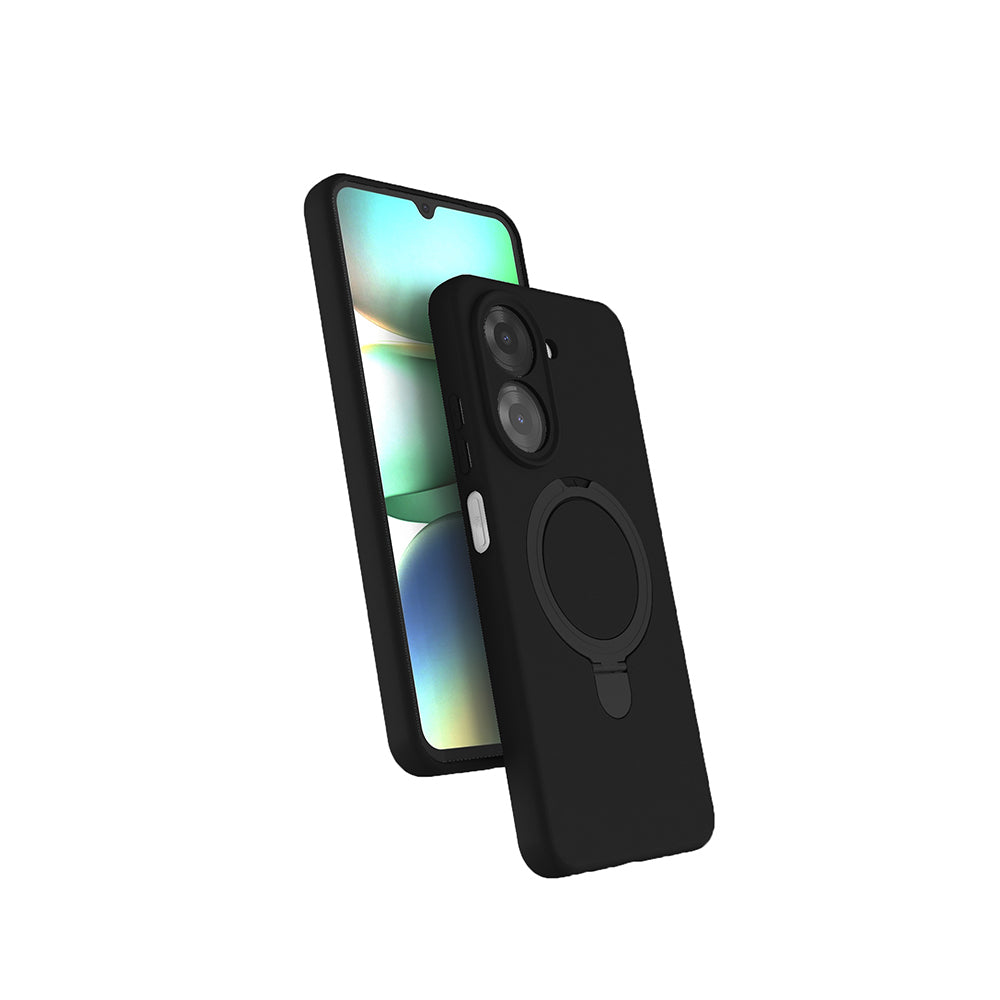 Xiaomi Redmi A7 Pro Kılıf M-safe Şarj Özellikli Standlı Zore Samara Kapak