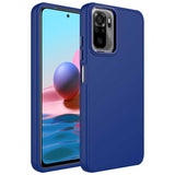 Xiaomi Redmi Note 10 Kılıf Metal Çerçeve ve Buton Tasarımlı Silikon Zore Luna Kapak