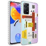 Xiaomi Redmi Note 11 Pro 5G Kılıf Airbag Kenarlı Renkli Desenli Silikon Zore Elegans Kapak