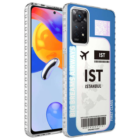 Xiaomi Redmi Note 11S Global Kılıf Airbag Kenarlı Renkli Desenli Silikon Zore Elegans Kapak