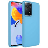 Xiaomi Redmi Note 11S Global Kılıf Metal Çerçeve ve Buton Tasarımlı Silikon Zore Luna Kapak