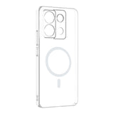 Xiaomi Redmi Note 13 Pro 4G Kamera Korumalı M-Safe Şarj Özellikli Şeffaf Zore London Sert PC Kapak