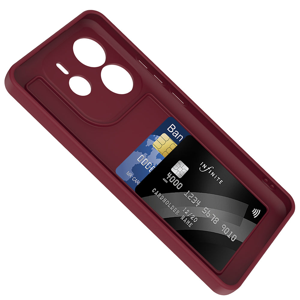 Xiaomi Redmi Note 14 4G Kılıf Kamera Korumalı Kartlık Hazneli Zore Vitra Kapak