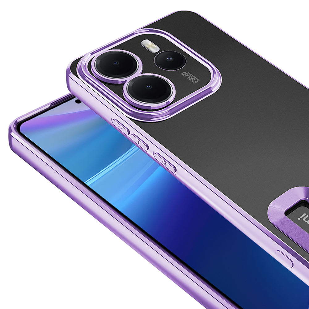 Xiaomi Redmi Note 14 4G Kılıf Kamera Korumalı Logo Gösteren Zore Omega Kapak