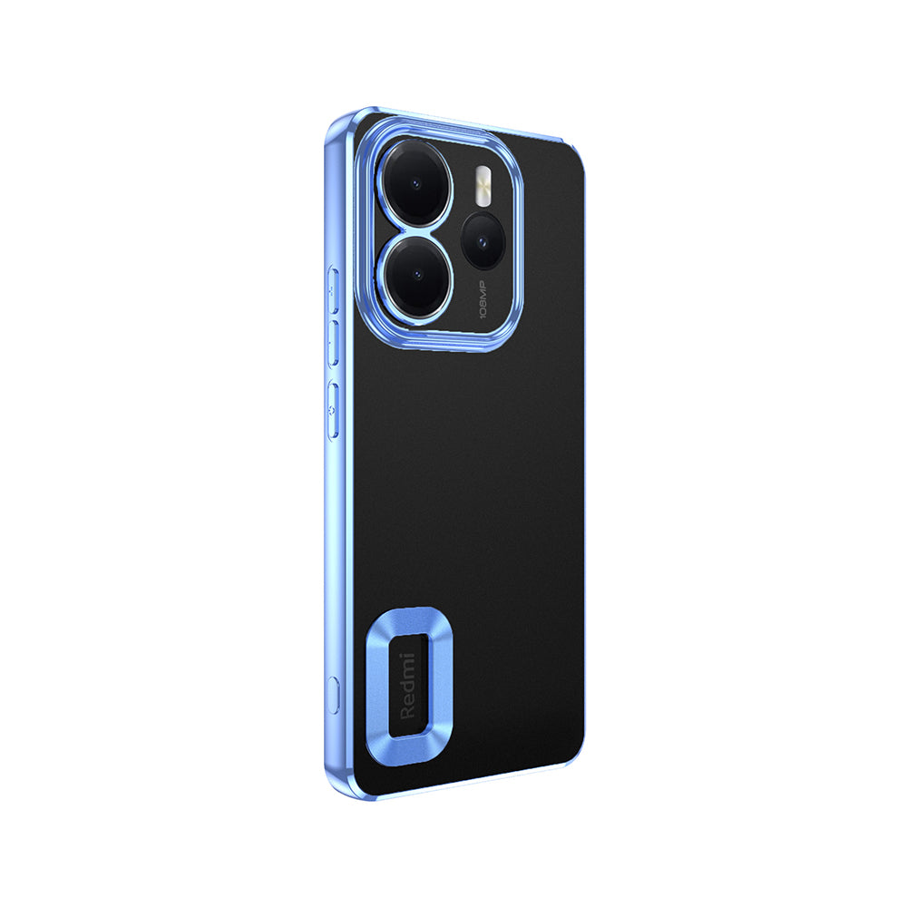 Xiaomi Redmi Note 14 4G Kılıf Kamera Korumalı Logo Gösteren Zore Omega Kapak