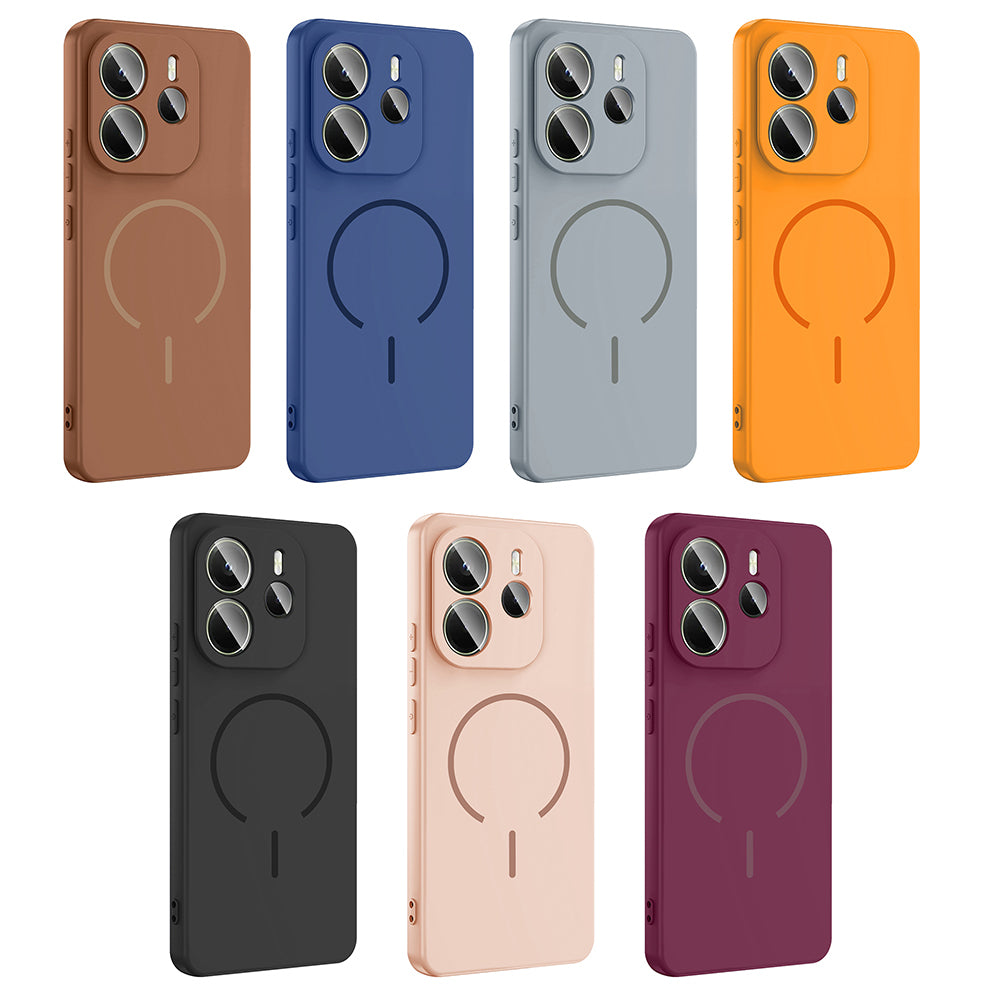 Xiaomi Redmi Note 14 4G Kılıf M-safe Şarj Özellikli Zore Meta Kapak