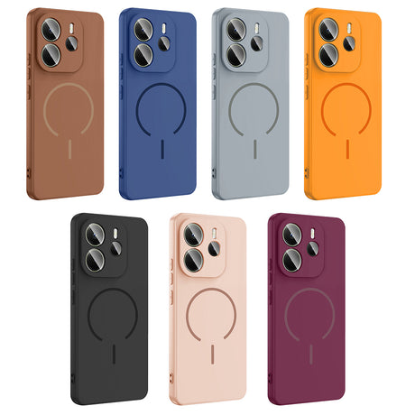 Xiaomi Redmi Note 14 4G Kılıf M-safe Şarj Özellikli Zore Meta Kapak