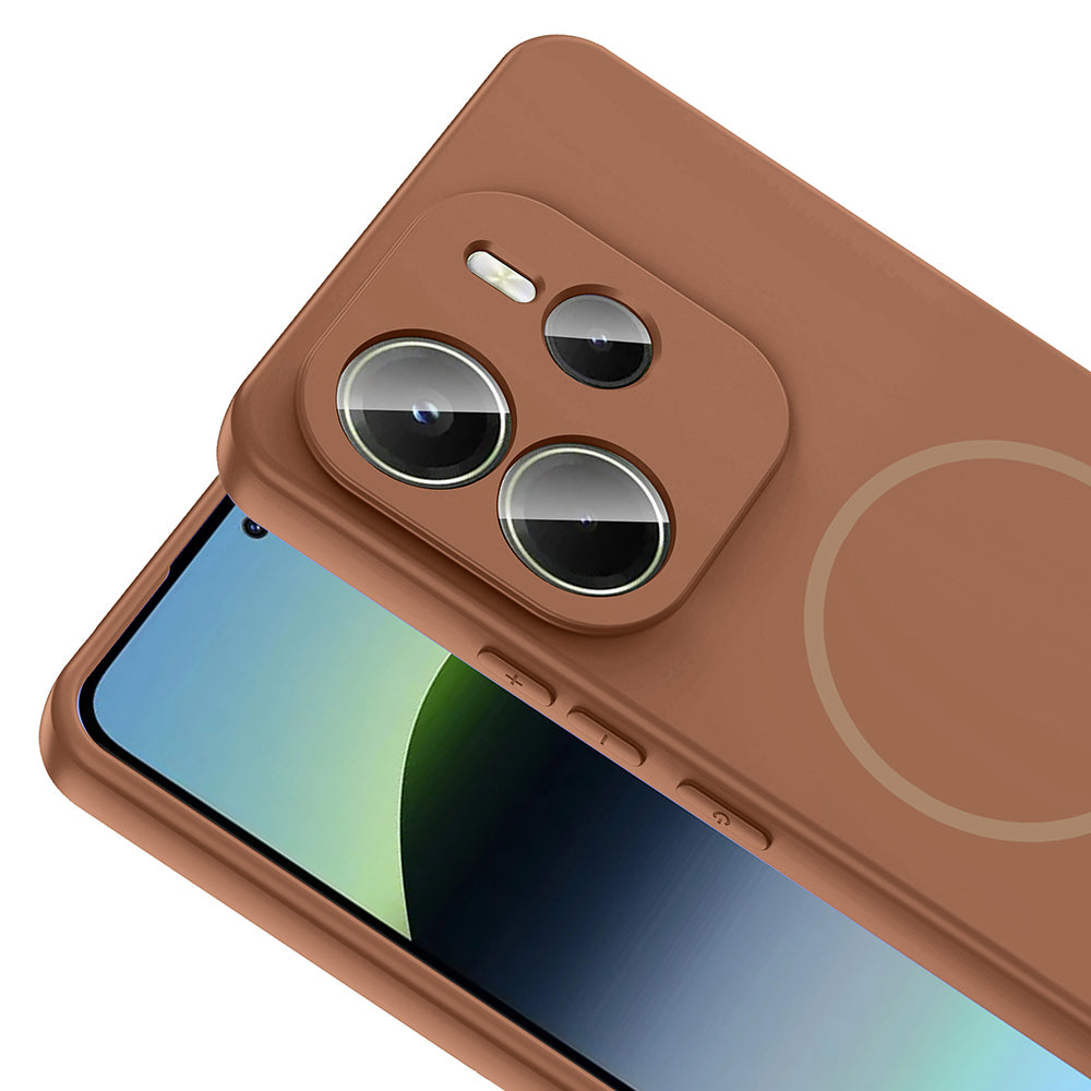 Xiaomi Redmi Note 14 4G Kılıf M-safe Şarj Özellikli Zore Meta Kapak