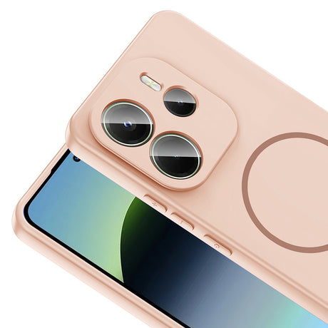 Xiaomi Redmi Note 14 4G Kılıf M-safe Şarj Özellikli Zore Meta Kapak