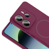 Xiaomi Redmi Note 14 4G Kılıf M-safe Şarj Özellikli Zore Meta Kapak