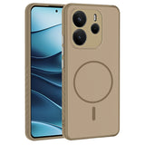 Xiaomi Redmi Note 14 4G Kılıf M-safe Şarj Özellikli Zore Tea Kapak