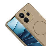 Xiaomi Redmi Note 14 4G Kılıf M-safe Şarj Özellikli Zore Tea Kapak