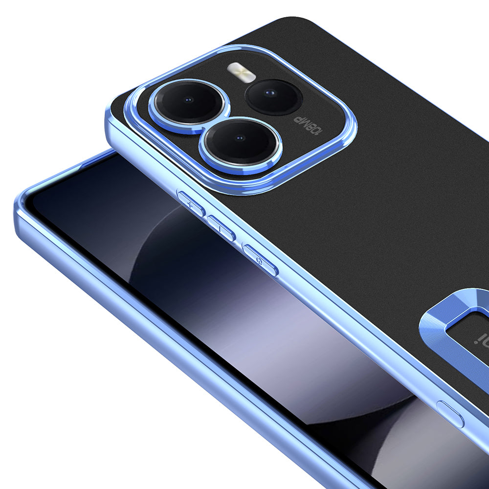 Xiaomi Redmi Note 14 5G Kılıf Kamera Korumalı Logo Gösteren Zore Omega Kapak