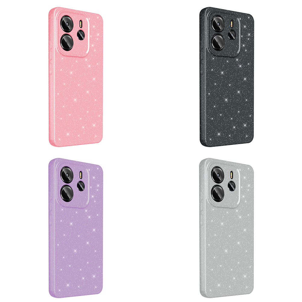 Xiaomi Redmi Note 14 Kılıf Kamera Korumalı Simli Lüks Zore Koton Kapak