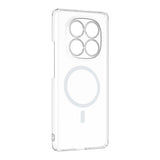 Xiaomi Redmi Note 14 Pro 4G Kamera Korumalı M-Safe Şarj Özellikli Şeffaf Zore London Sert PC Kapak
