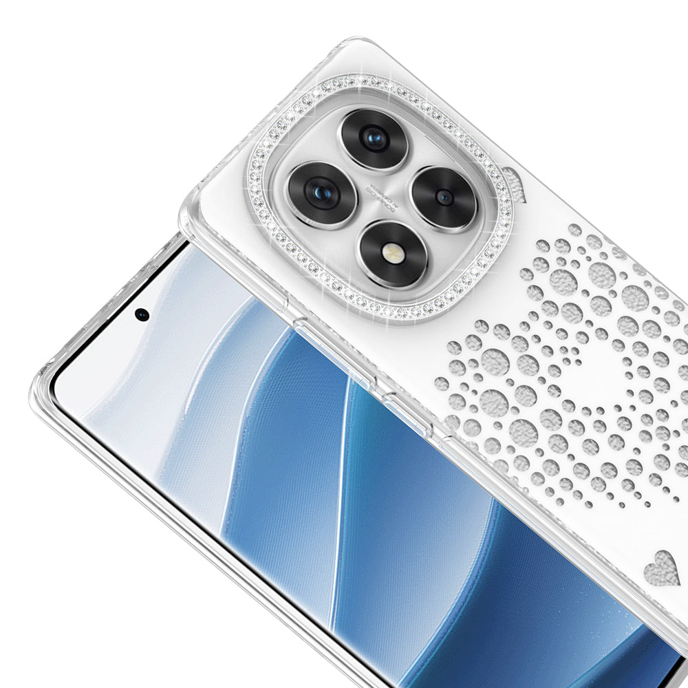 Xiaomi Redmi Note 14 Pro 4G Kılıf Damla Taşlı Zore Rivas Sert PC Kapak