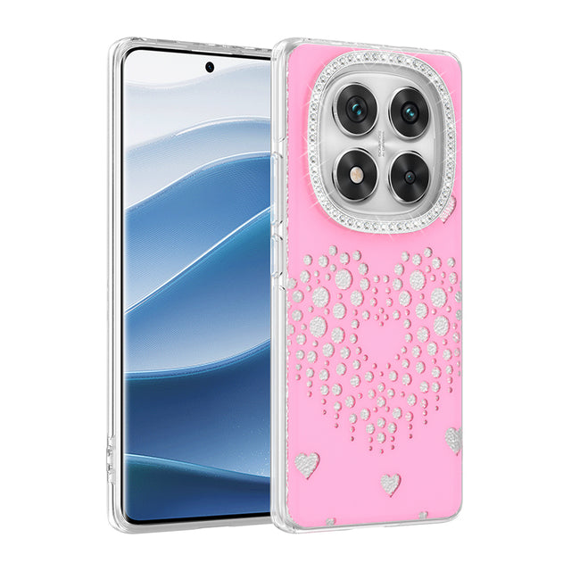 Xiaomi Redmi Note 14 Pro 4G Kılıf Damla Taşlı Zore Rivas Sert PC Kapak