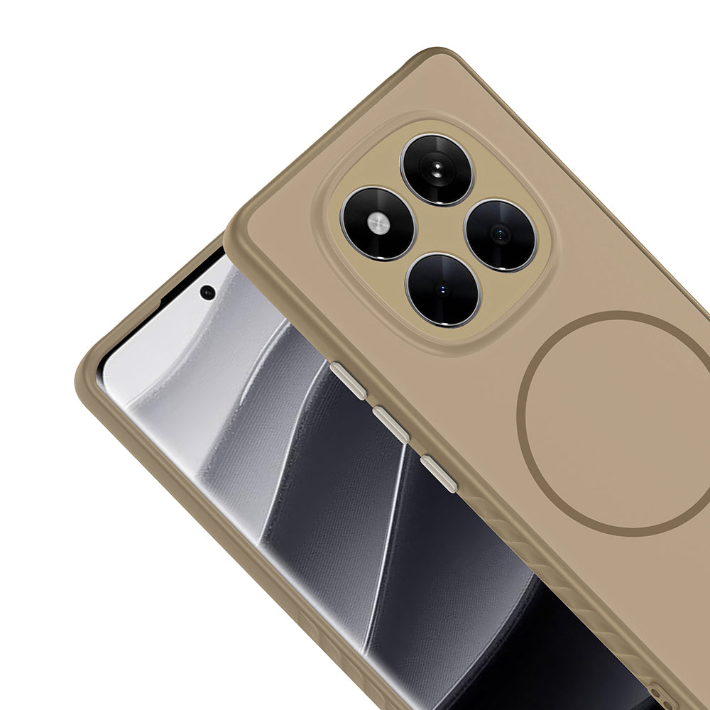 Xiaomi Redmi Note 14 Pro 4G Kılıf M-safe Şarj Özellikli Zore Tea Kapak