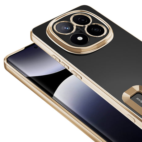 Xiaomi Redmi Note 14 Pro 5G Kılıf Kamera Korumalı Logo Gösteren Zore Omega Kapak