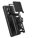 Xiaomi Redmi Note 15 Pro 4G Kılıf Magnetik Standlı Kamera Korumalı Zore Sürgülü Vega Kapak