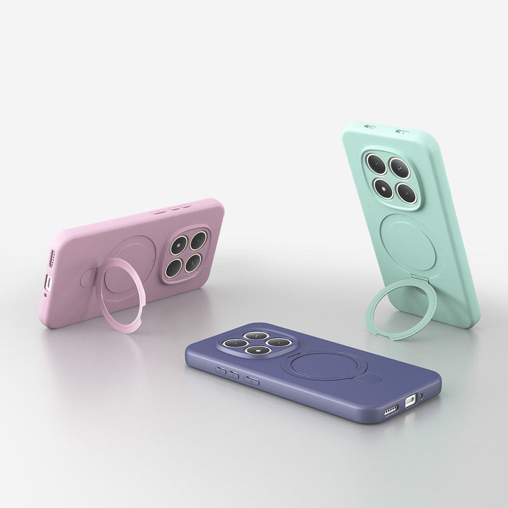Xiaomi Redmi Note 15 Pro Kılıf M-safe Şarj Özellikli Standlı Zore Samara Kapak