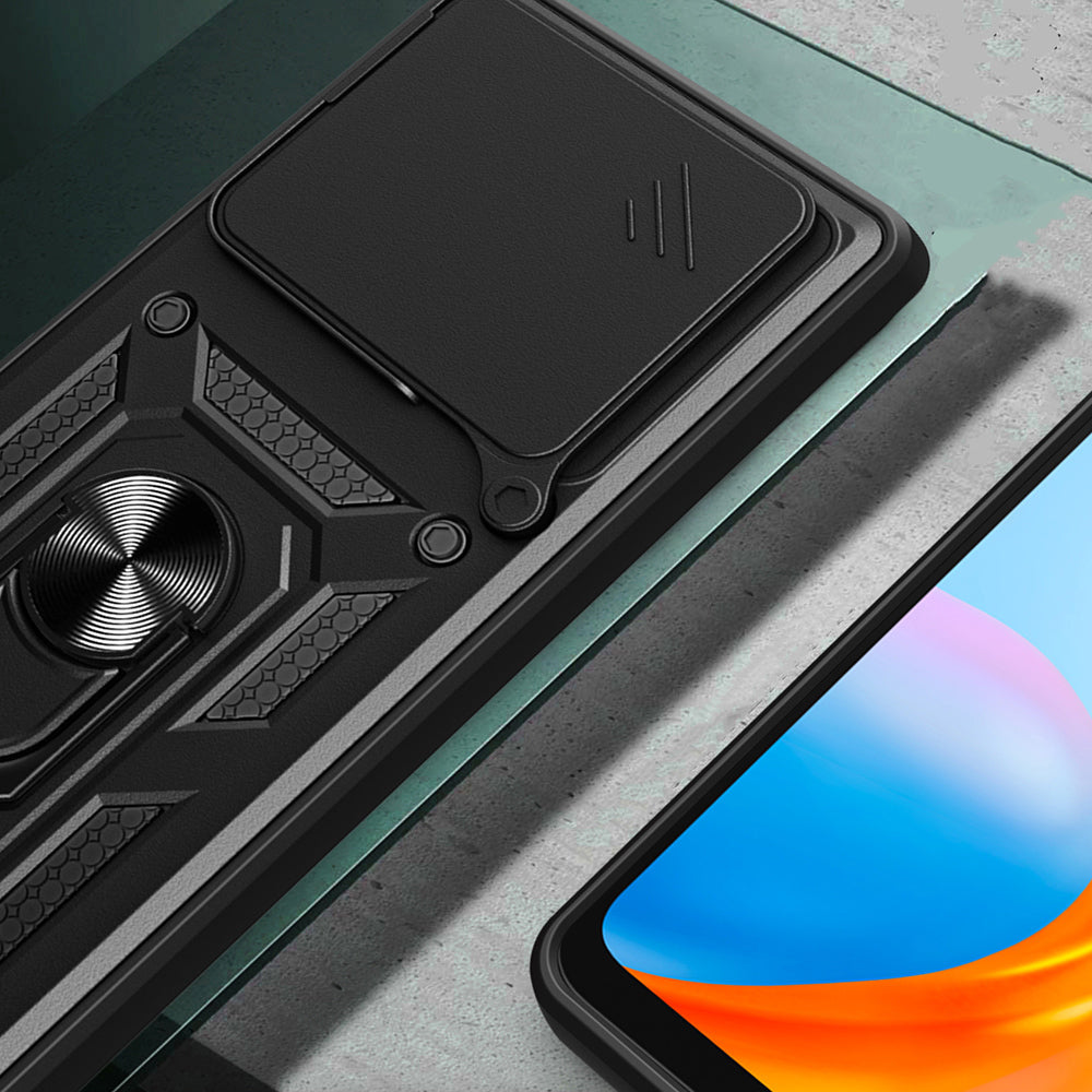 Xiaomi Redmi Note 15 Pro Plus Kılıf Magnetik Standlı Kamera Korumalı Zore Sürgülü Vega Kapak
