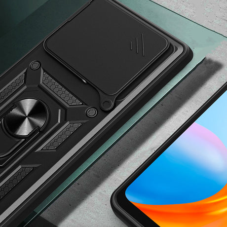 Xiaomi Redmi Note 15 Pro Plus Kılıf Magnetik Standlı Kamera Korumalı Zore Sürgülü Vega Kapak
