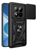 Xiaomi Redmi Note 15 Pro Plus Kılıf Magnetik Standlı Kamera Korumalı Zore Sürgülü Vega Kapak