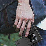 Xiaomi Redmi Note 15 Pro Plus Kılıf Magnetik Standlı Kamera Korumalı Zore Sürgülü Vega Kapak