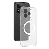 Xiaomi Redmi Note 17 Kamera Korumalı M-Safe Şarj Özellikli Şeffaf Zore London Sert PC Kapak