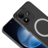 Xiaomi Redmi Note 17 Kamera Korumalı M-Safe Şarj Özellikli Şeffaf Zore London Sert PC Kapak