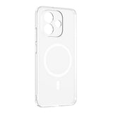 Xiaomi Redmi Note 17 Kamera Korumalı M-Safe Şarj Özellikli Şeffaf Zore London Sert PC Kapak