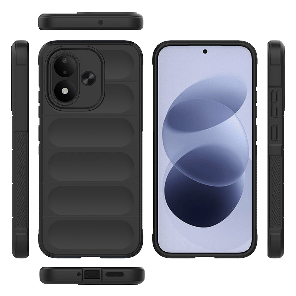 Xiaomi Redmi Note 17 Kılıf Esnek TPU Oyuklu Arka Yüzey Tasarımlı Zore Etnik Silikon Kapak