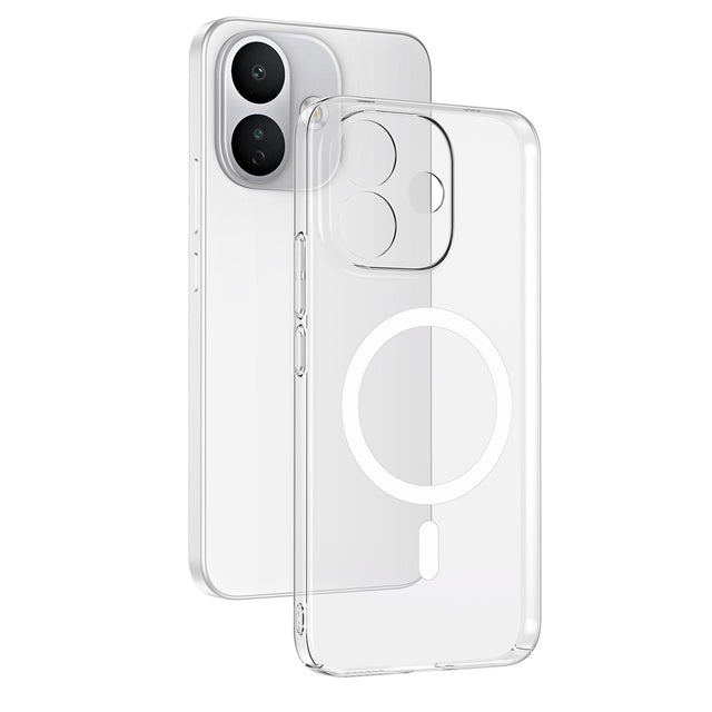 Xiaomi Redmi Note 17 Pro Kamera Korumalı M-Safe Şarj Özellikli Şeffaf Zore London Sert PC Kapak