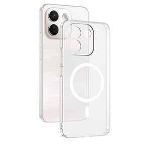 Xiaomi Redmi Note 17 Pro Max Kamera Korumalı M-Safe Şarj Özellikli Şeffaf Zore London Sert PC Kapak