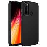 Xiaomi Redmi Note 8 Kılıf Metal Çerçeve ve Buton Tasarımlı Silikon Zore Luna Kapak