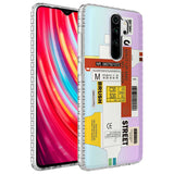 Xiaomi Redmi Note 8 Pro Kılıf Airbag Kenarlı Renkli Desenli Silikon Zore Elegans Kapak