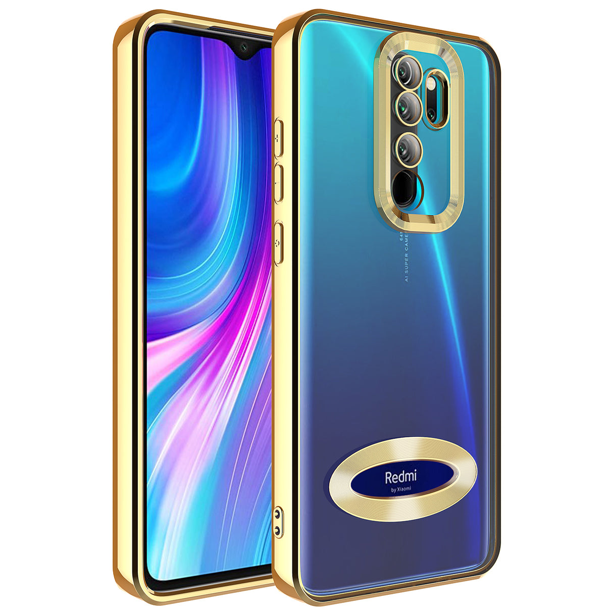 Xiaomi Redmi Note 8 Pro Kılıf Kamera Korumalı Logo Gösteren Zore Omega Kapak
