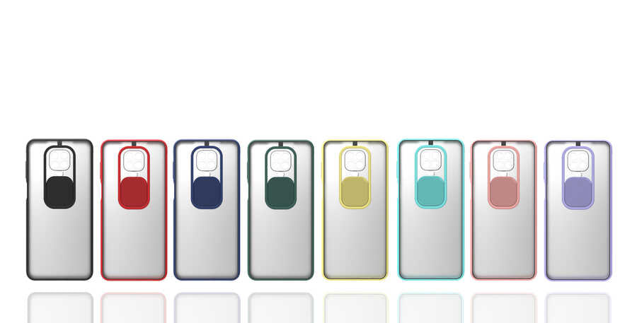 Xiaomi Redmi Note 9S Kılıf Zore Lensi Kapak