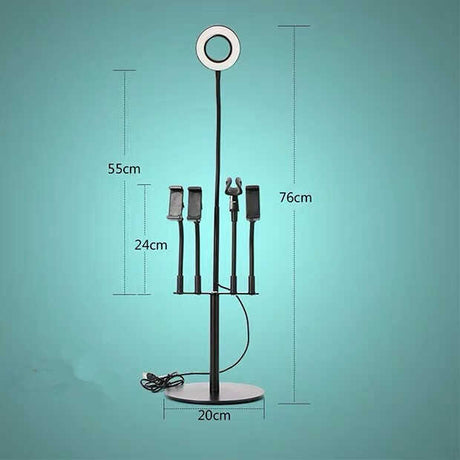 Zore 5 in 1 Işıklı Telefon Tutucu Ring Light