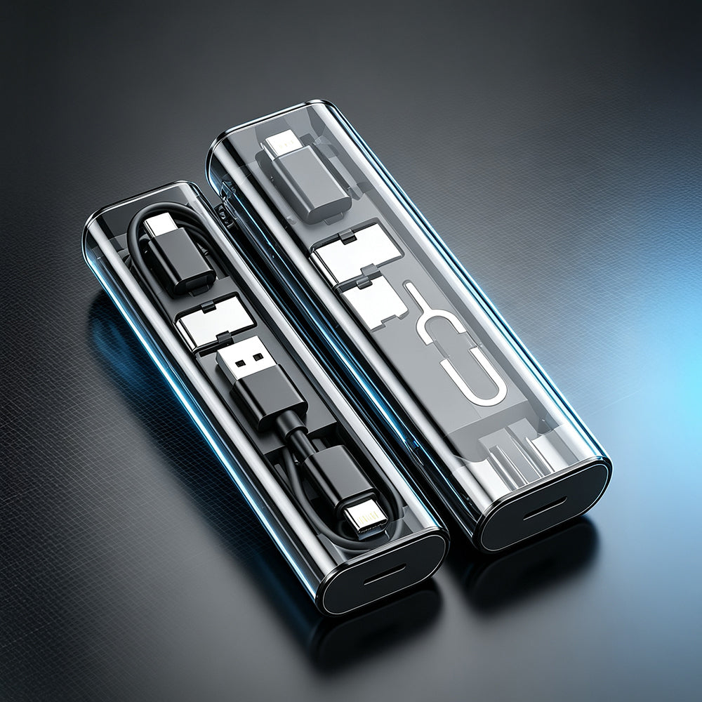 Zore 5in1 Type-C to Type-C PD Kablolu 60W Çevirici Adaptör Seti Saklama Kutusu
