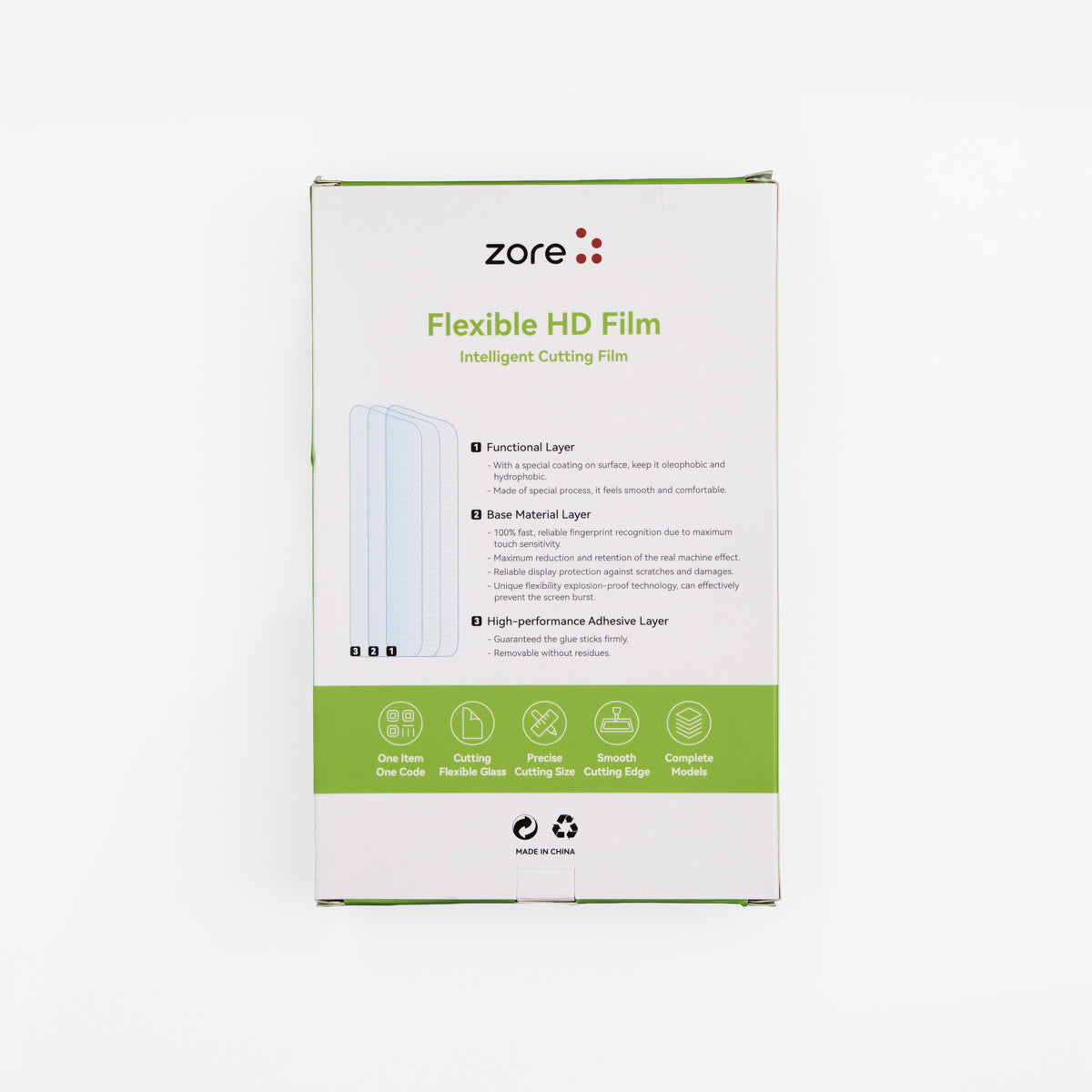 Zore Basic Model TPU Clear Ekran Koruyucu 196mm x 125mm 50 Adet