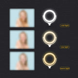 Zore F-537 Işıklı Telefon Tutucu Ring Light