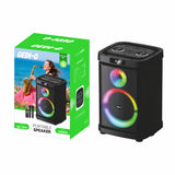 Zore GD-1019 Dijital LED Göstergeli Çift Mikrofonlu RGB TWS 10 inç Stereo Bass Kablosuz Karaoke Hoparlör