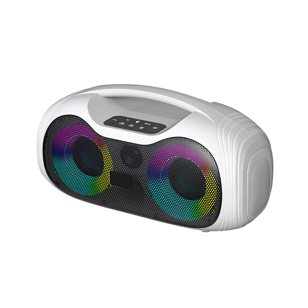 Zore GD-2403 Mikrofonlu RGB TWS Çift 4 inç Stereo Bass Kablosuz Karaoke Hoparlör